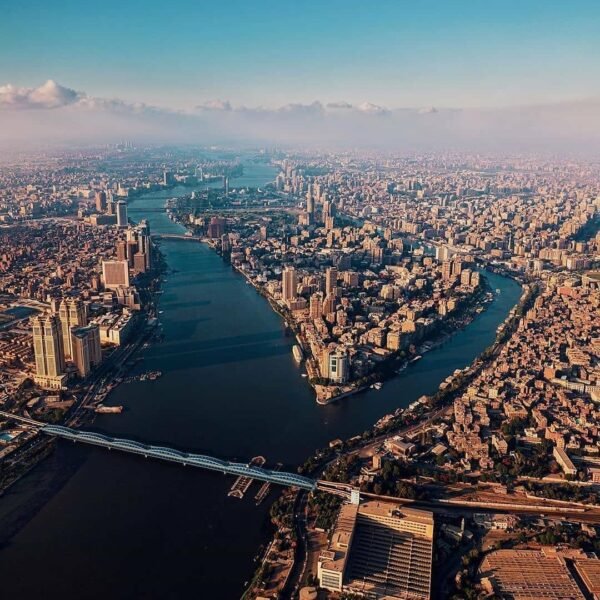 Nile River, Zamalek island, Cairo, Egypt