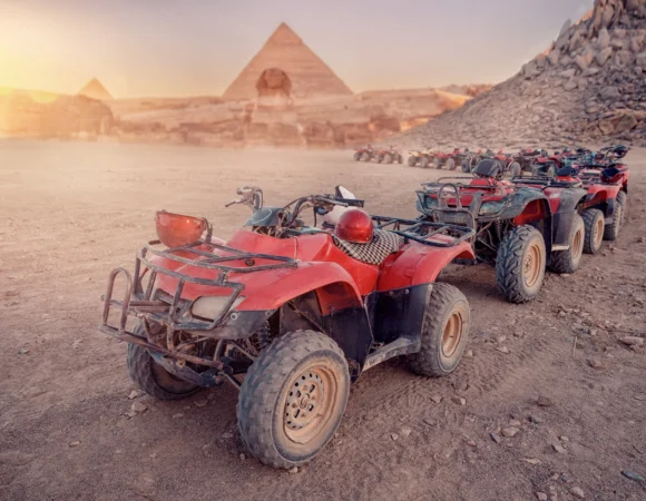 Quad Bike Tour around the pyramids from the Airport