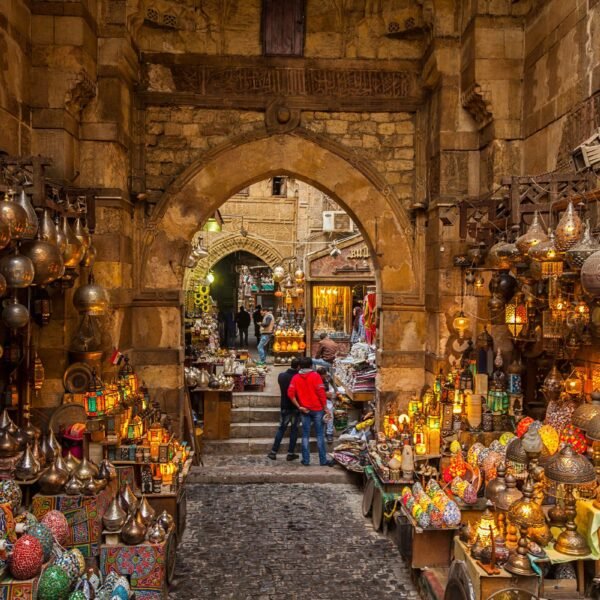 El Moez Street, and Khan El Khalili Bazaar, Cairo, Egypt