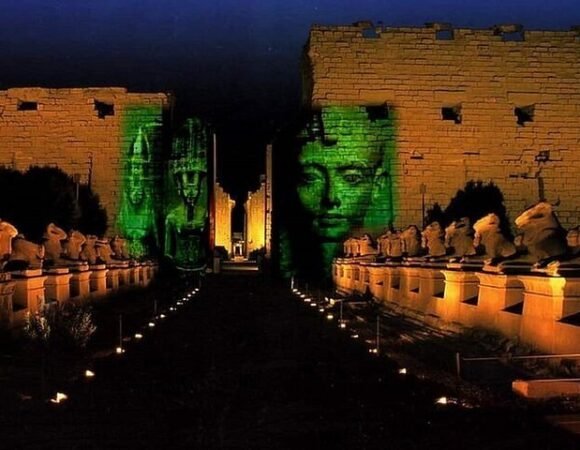Exciting Sound and Light show at Karnak Temple in Luxor